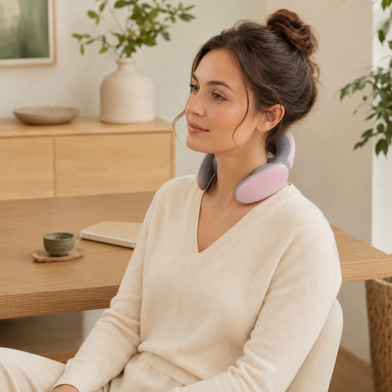 Smart USB Neck Massager with 3 Modes and 9 Intensity Levels