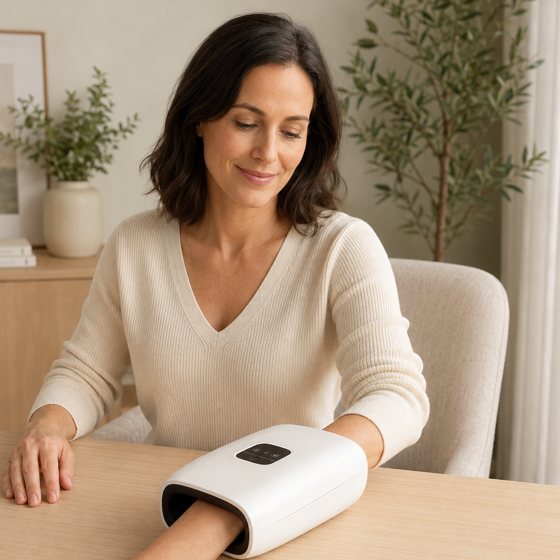 Rechargeable Heated Hand, Finger and Palm Massager